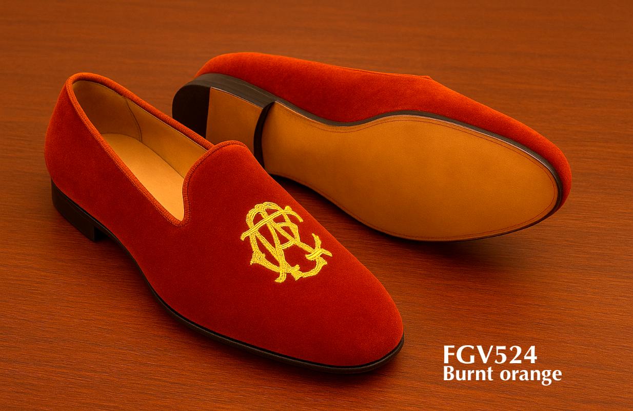 FGV524-brand-oranje-fluwelen-slippers