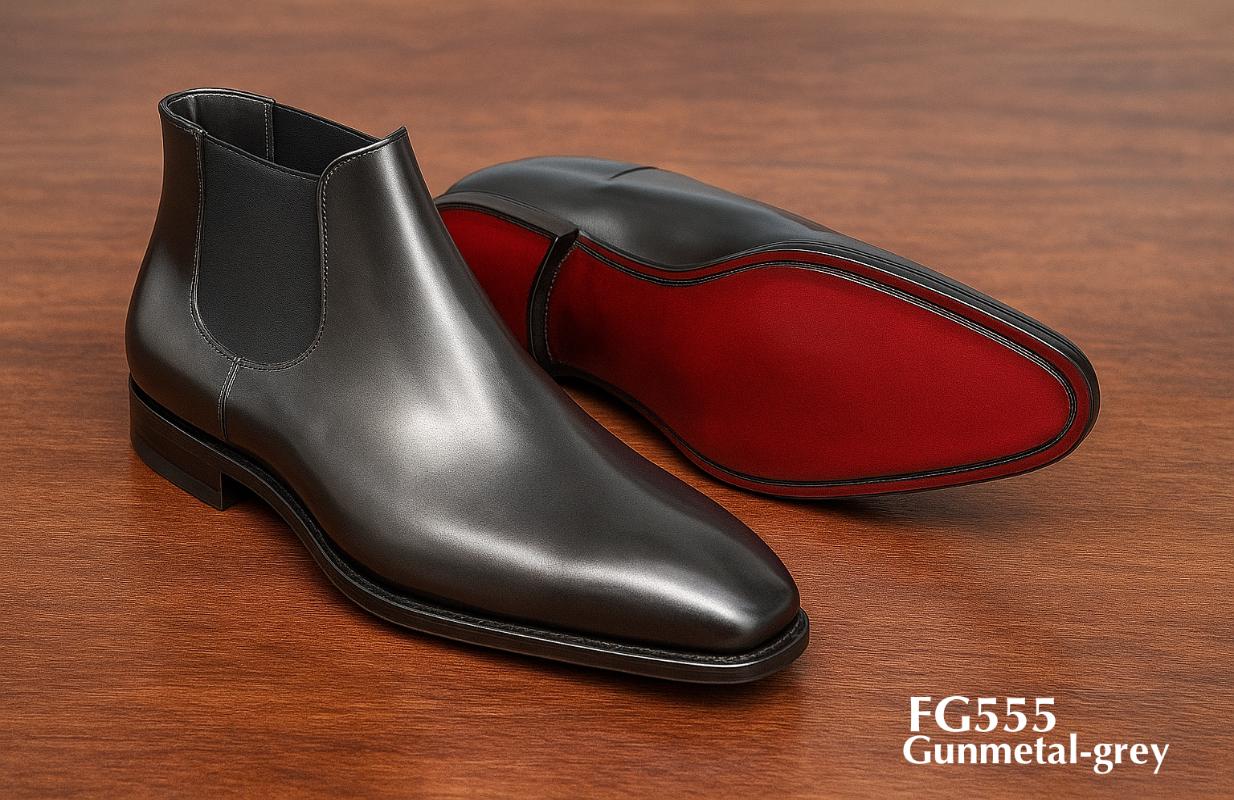 FG555-Gunmetal-grijs-Chelsea boots