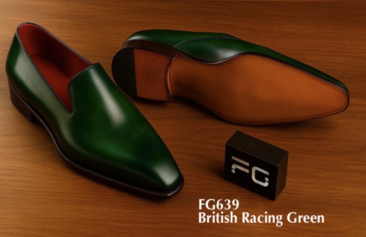 Formele schoen British Racing Green